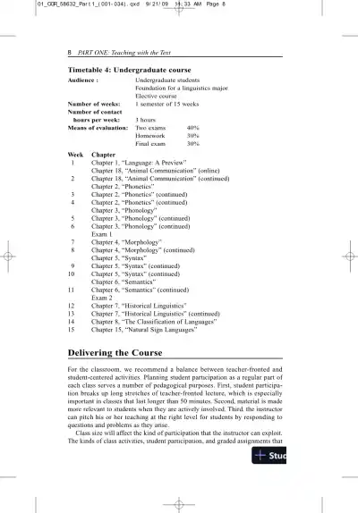 Solution Manual for Contemporary Linguistics: An Introduction , 6th Edition - Page 11 preview image