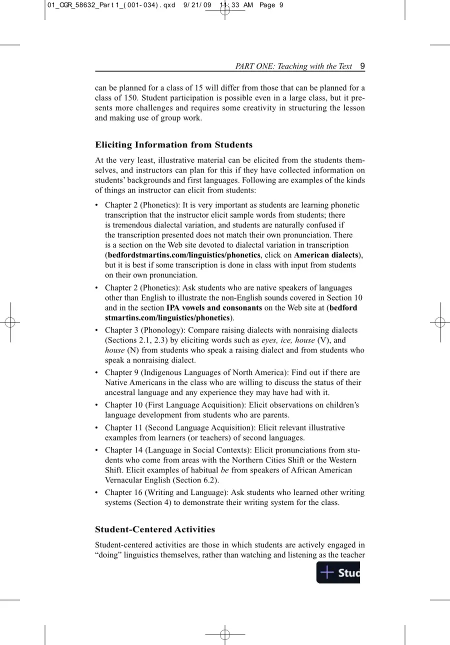 Solution Manual for Contemporary Linguistics: An Introduction , 6th Edition, page 12