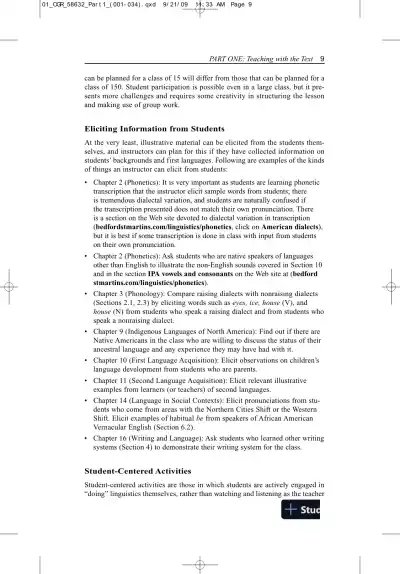 Solution Manual for Contemporary Linguistics: An Introduction , 6th Edition - Page 12 preview image