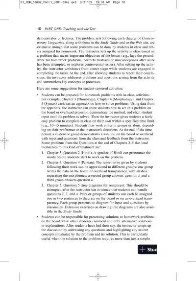 Solution Manual for Contemporary Linguistics: An Introduction , 6th Edition - Page 13 preview image
