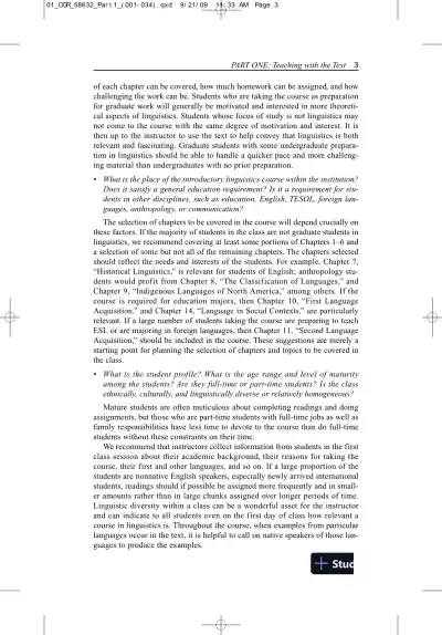 Solution Manual for Contemporary Linguistics: An Introduction , 6th Edition - Page 6 preview image
