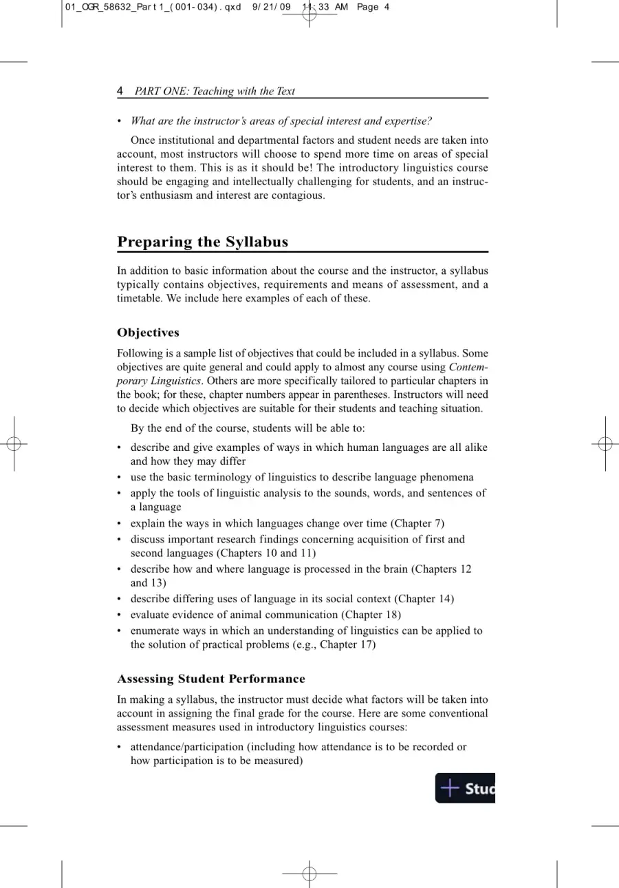 Solution Manual for Contemporary Linguistics: An Introduction , 6th Edition, page 7