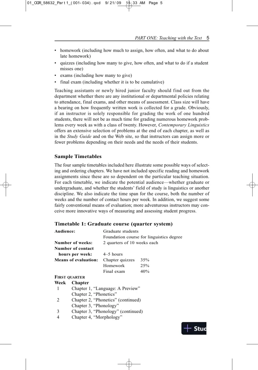 Solution Manual for Contemporary Linguistics: An Introduction , 6th Edition, page 8
