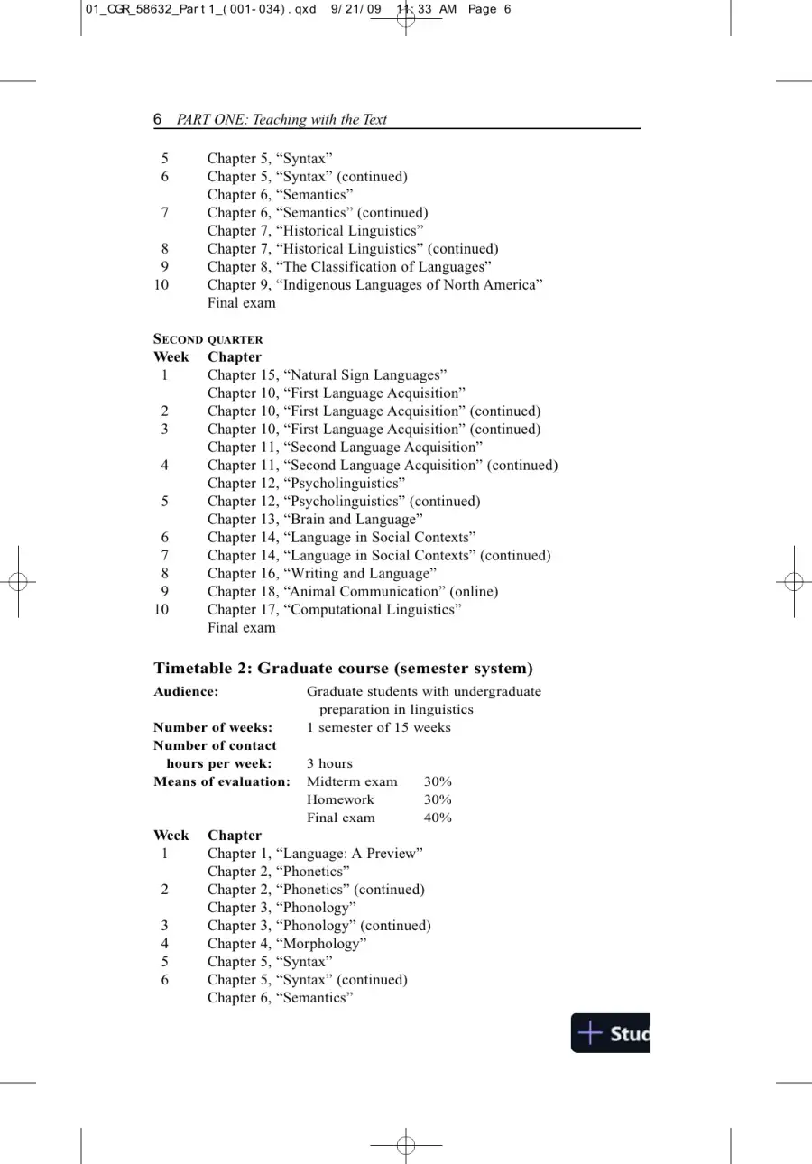Solution Manual for Contemporary Linguistics: An Introduction , 6th Edition, page 9