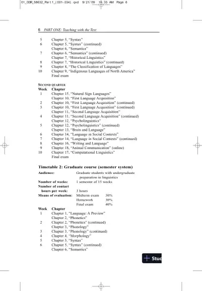 Solution Manual for Contemporary Linguistics: An Introduction , 6th Edition - Page 9 preview image