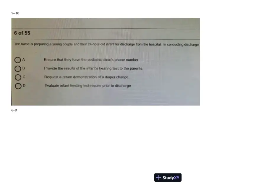 2023 HESI Maternity OB Test Bank Exit Exam Version 1 With Answers (70 Solved Questions), page 4