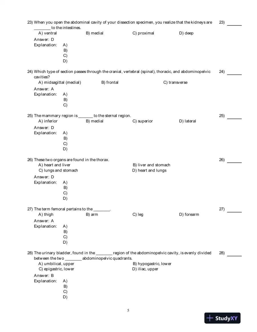 Test Bank for Human Anatomy And Physiology Laboratory Manual, Fetal Pig Version, 11th Edition, page 6