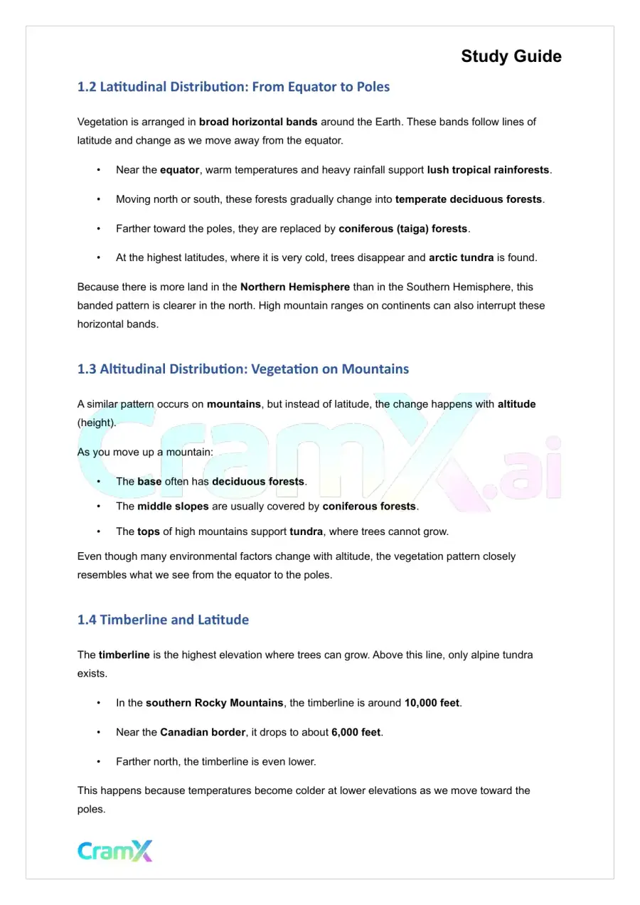 Plant Biology - Plant Geography, page 2