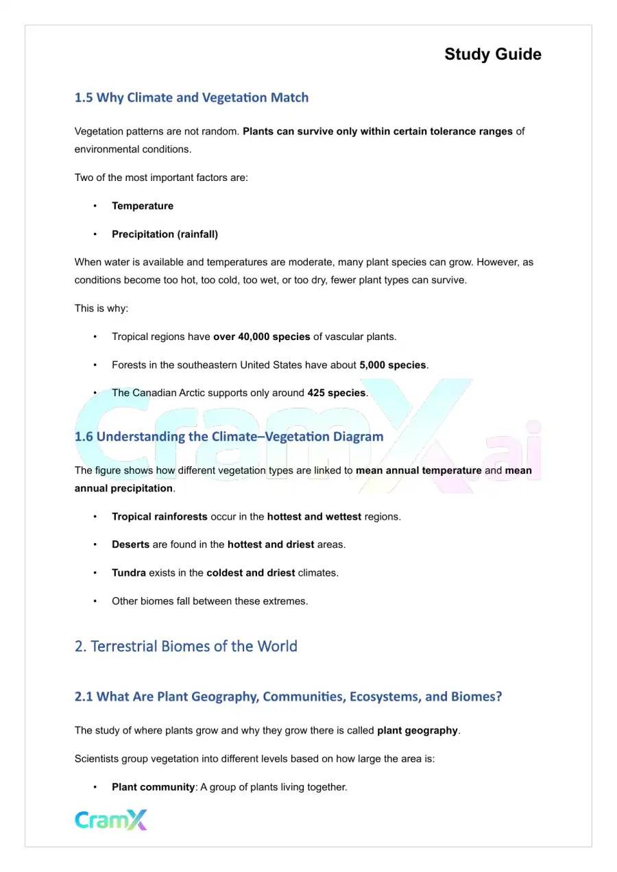 Plant Biology - Plant Geography, page 3