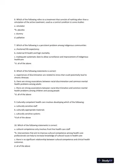 Health Psychology: Theory, Research and Practice Fourth Edition Test Bank - Page 12 preview image