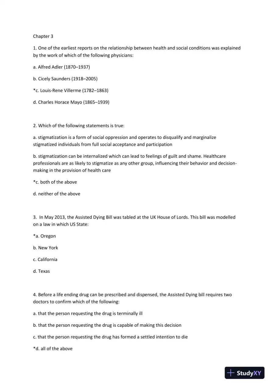 Health Psychology: Theory, Research and Practice Fourth Edition Test Bank, page 8