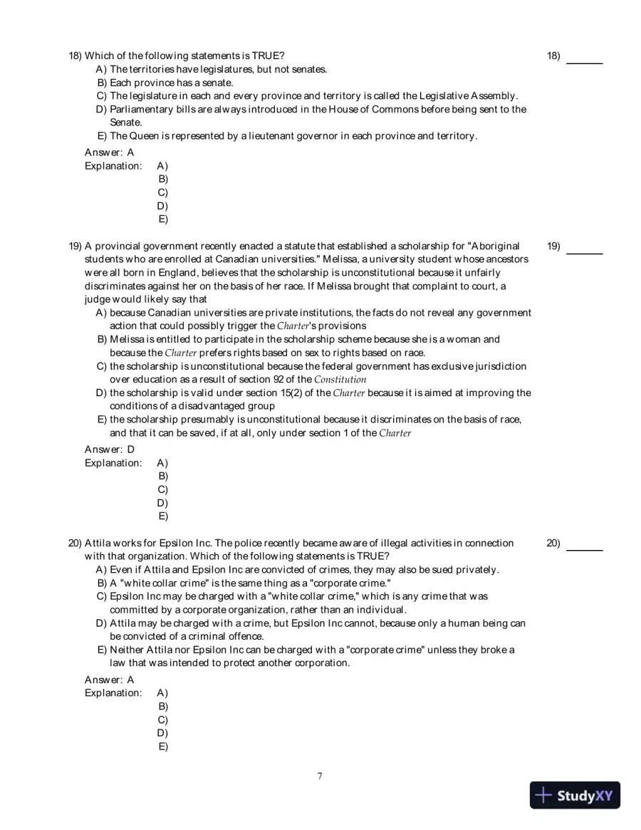 Managing The Law: The Legal Aspects Of Doing Business, 3rd Edition Test Bank, page 8
