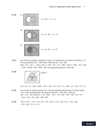 Solution Manual for An Introduction to Mathematical Statistics and Its Applications, 6th Edition - Page 11 preview image