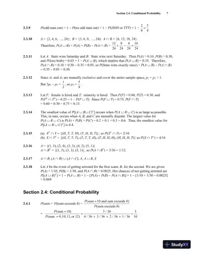 Solution Manual for An Introduction to Mathematical Statistics and Its Applications, 6th Edition - Page 13 preview image