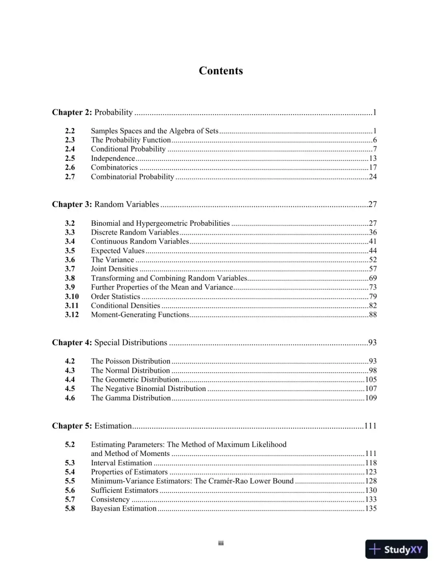 Solution Manual for An Introduction to Mathematical Statistics and Its Applications, 6th Edition, page 3