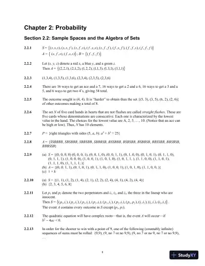 Solution Manual for An Introduction to Mathematical Statistics and Its Applications, 6th Edition - Page 7 preview image