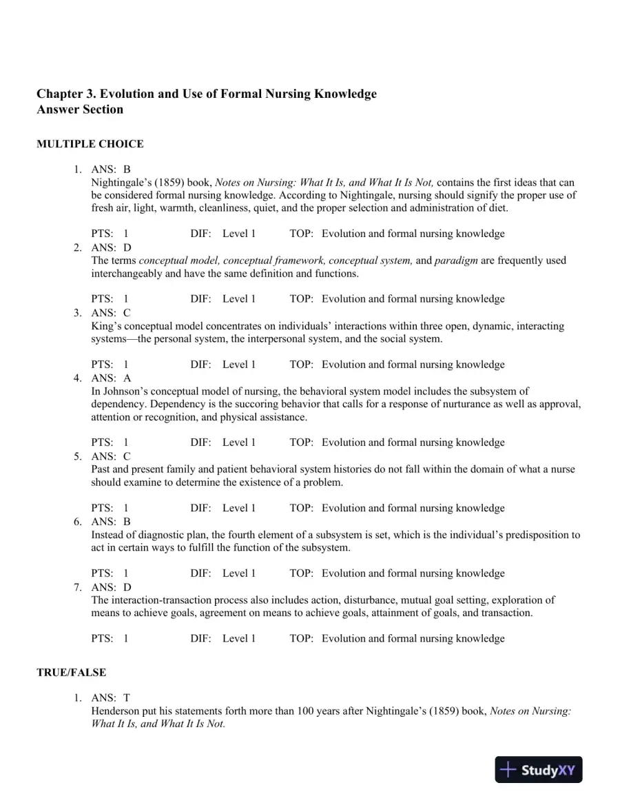 Advancing Your Career: Concepts in Professional Nursing 5th Edition Test Bank, page 12