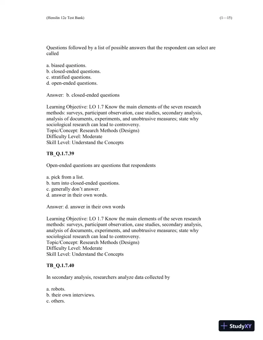 Test Bank For Essentials of Sociology 12th Edition Test Bank, page 16