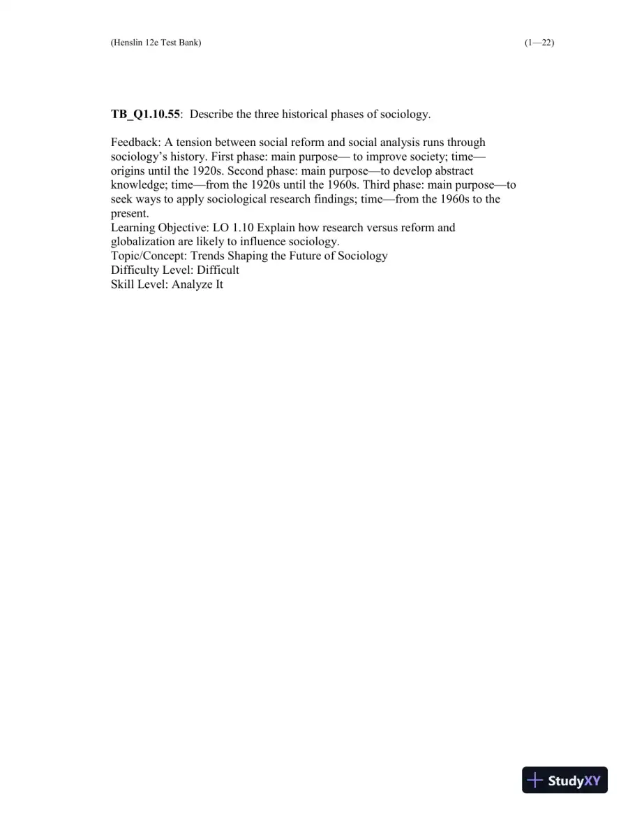 Test Bank For Essentials of Sociology 12th Edition Test Bank, page 23