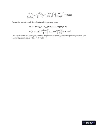 Solution Manual for To Measure the Sky: An Introduction to Observational Astronomy , 2nd Edition - Page 10 preview image