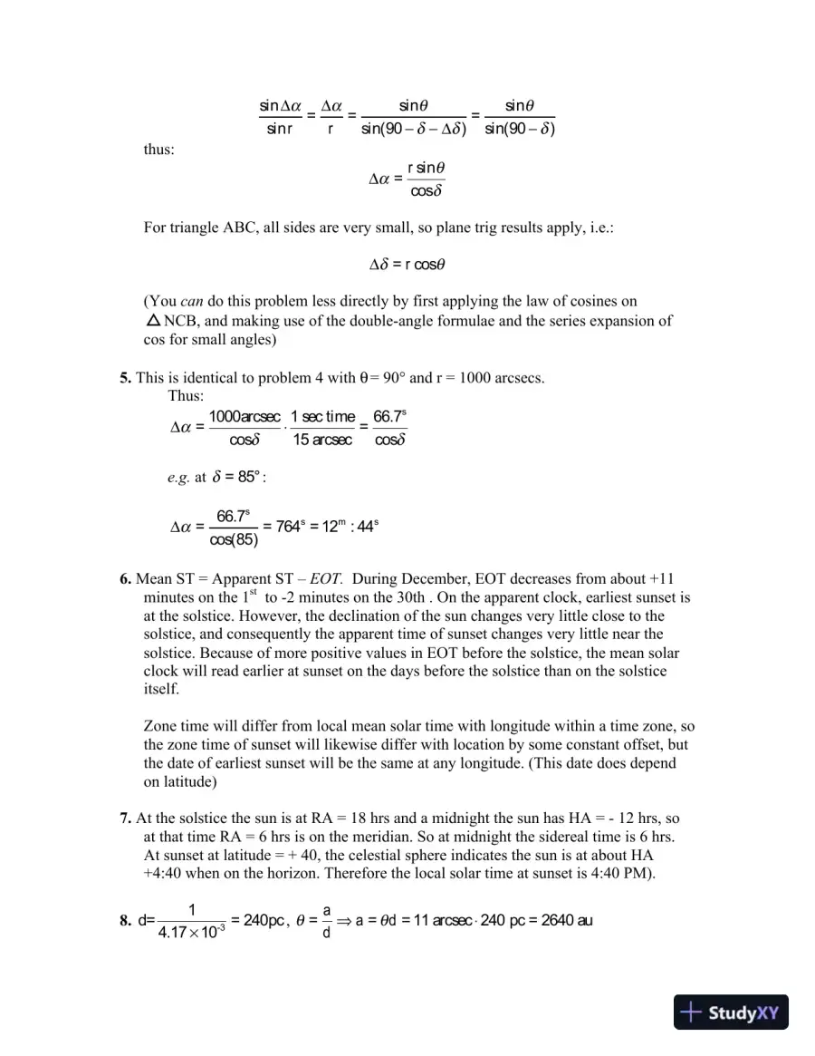 Solution Manual for To Measure the Sky: An Introduction to Observational Astronomy , 2nd Edition, page 12