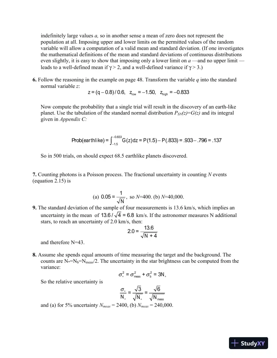 Solution Manual for To Measure the Sky: An Introduction to Observational Astronomy , 2nd Edition, page 7