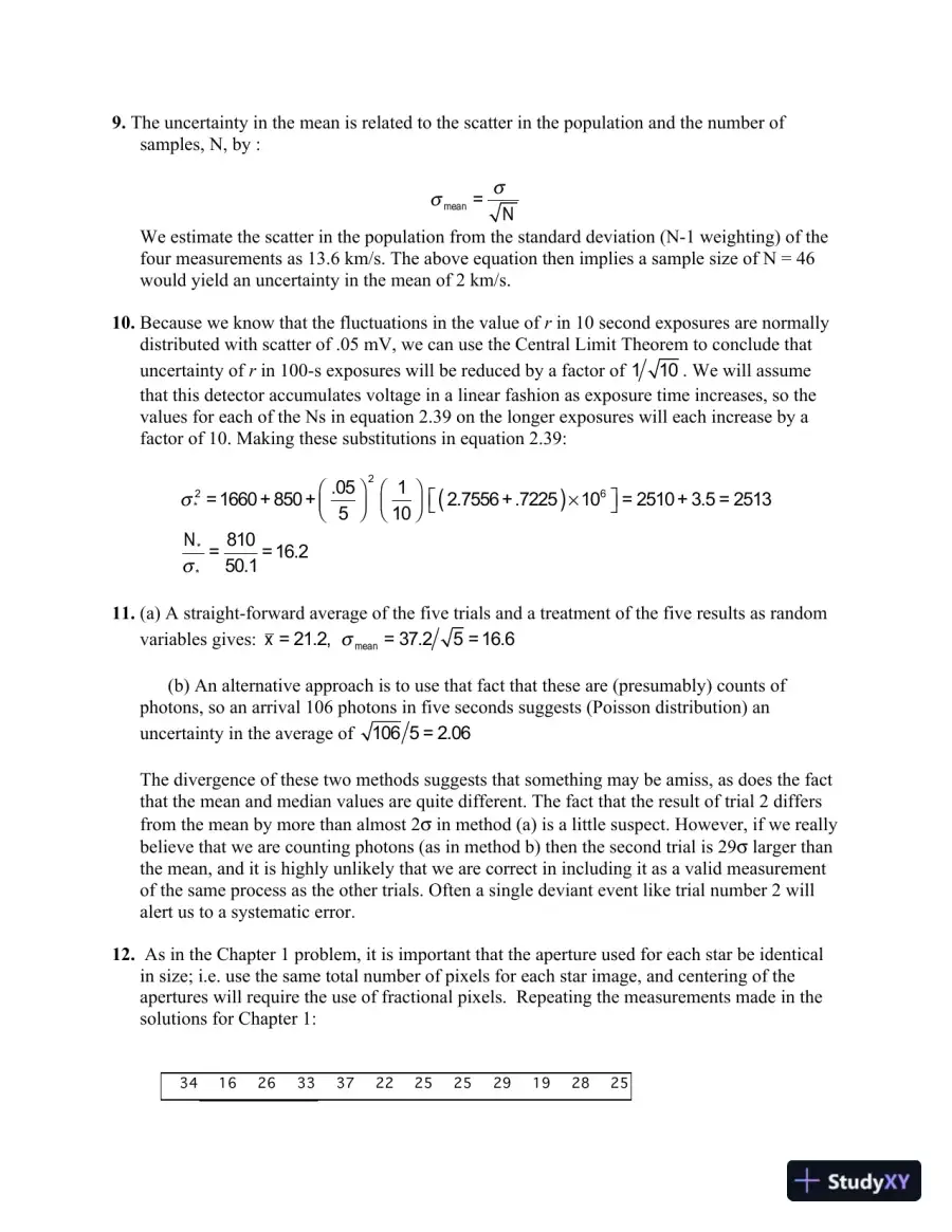 Solution Manual for To Measure the Sky: An Introduction to Observational Astronomy , 2nd Edition, page 8
