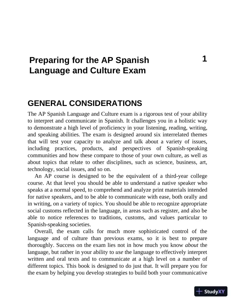 AP Spanish Language and Culture Premium, 2022-2023: 5 Practice Tests + Comprehensive Review + Online Practice (2022), page 12