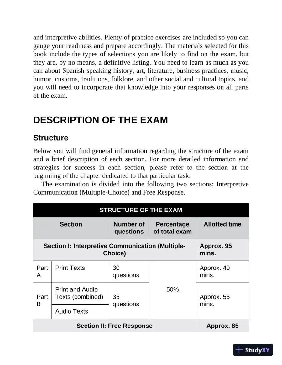 AP Spanish Language and Culture Premium, 2022-2023: 5 Practice Tests + Comprehensive Review + Online Practice (2022), page 13