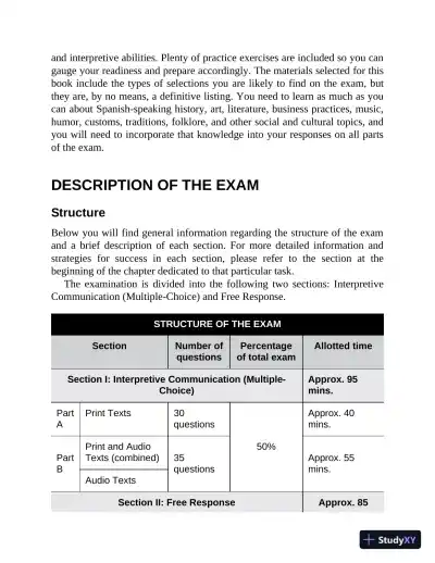 AP Spanish Language and Culture Premium, 2022-2023: 5 Practice Tests + Comprehensive Review + Online Practice (2022) - Page 13 preview image