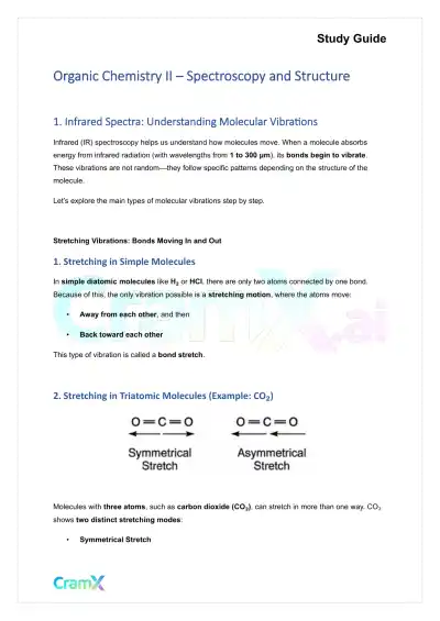 Organic Chemistry II - Spectroscopy and Structure - Page 1 preview image