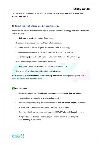 Organic Chemistry II - Spectroscopy and Structure - Page 5 preview image