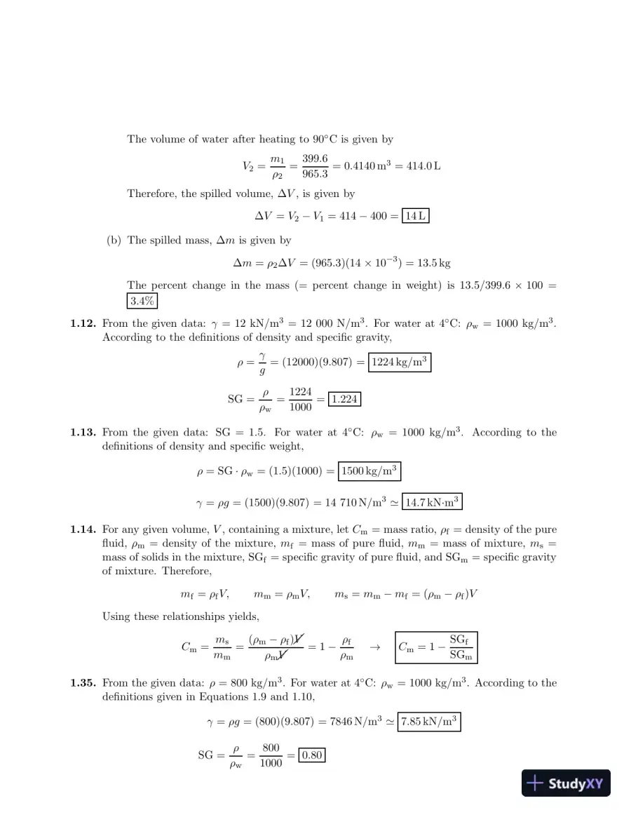 Solution Manual for Fluid Mechanics for Engineers, 2017 Edition, page 6