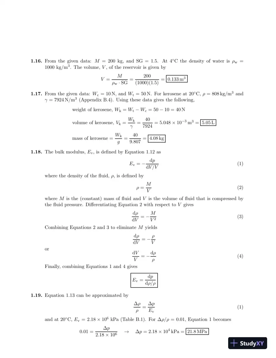 Solution Manual for Fluid Mechanics for Engineers, 2017 Edition, page 7