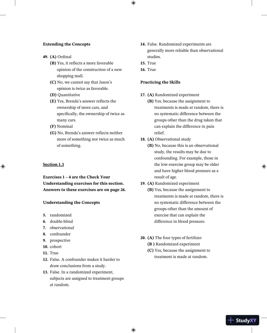 Solution Manual For Elementary Statistics, 3rd Edition, page 5