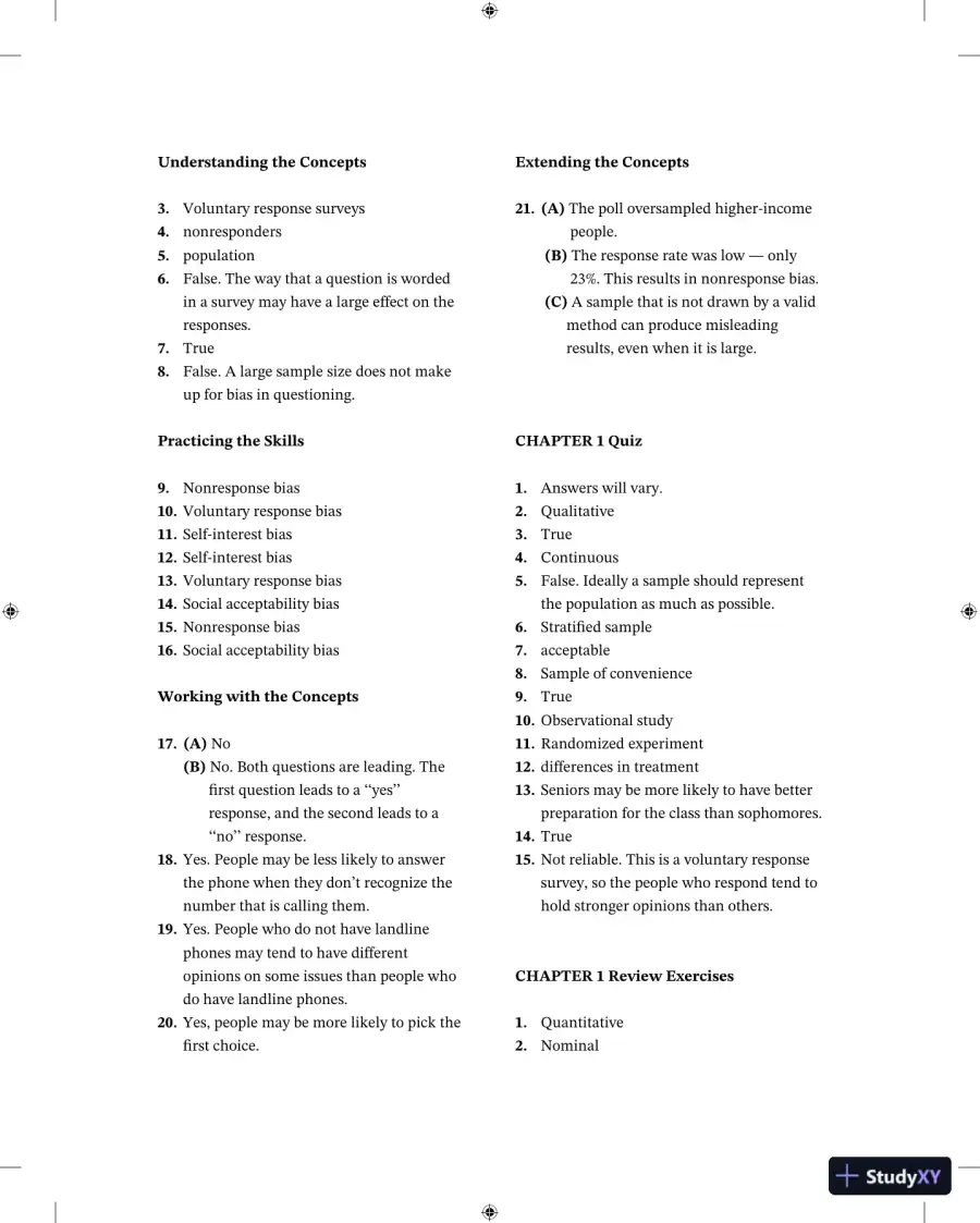Solution Manual For Elementary Statistics, 3rd Edition, page 7