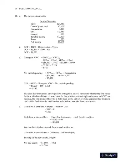 Solution Manual For Corporate Finance, 12th Edition - Page 14 preview image