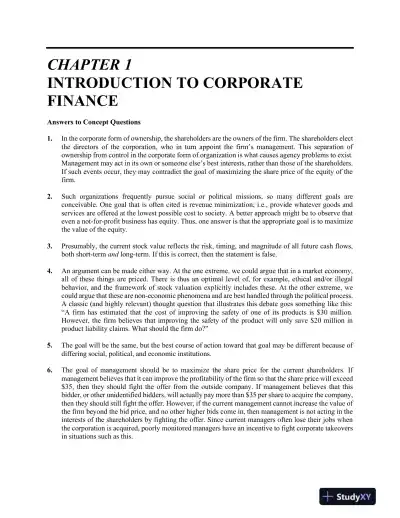 Solution Manual For Corporate Finance, 12th Edition - Page 3 preview image