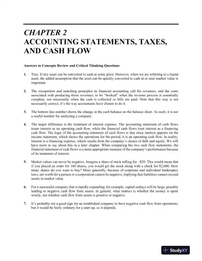 Solution Manual For Corporate Finance, 12th Edition - Page 5 preview image