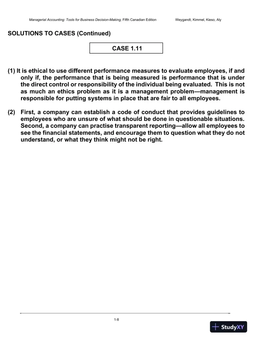 Solution Manual for Managerial Accounting: Tools for Business Decision-Making, Fifth Canadian Edition, page 9