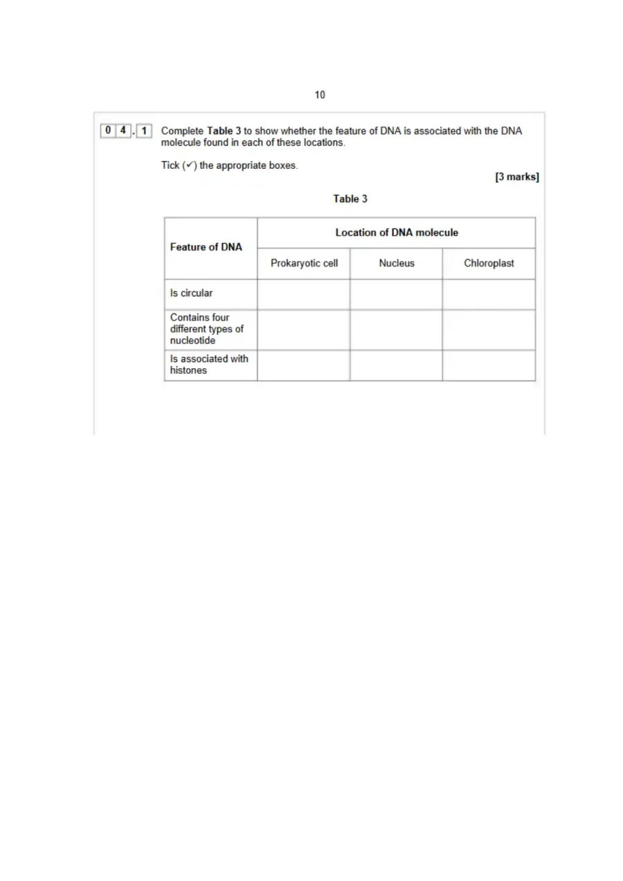 AS Biology Paper 1 2024, page 10