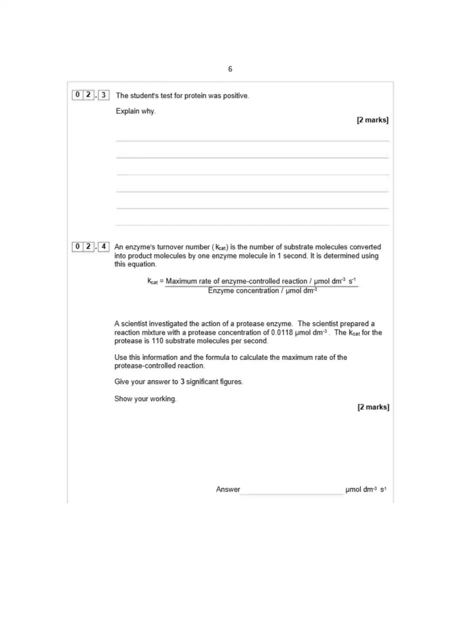 AS Biology Paper 1 2024, page 6