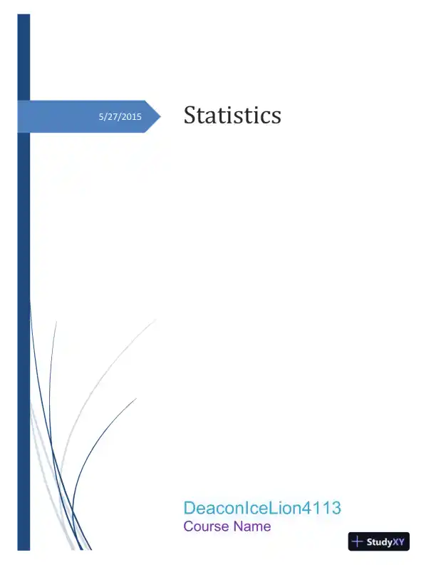Statistical Analysis and Power Calculations: Sample Size Estimation and Research Design Considerations - Page 1 preview image