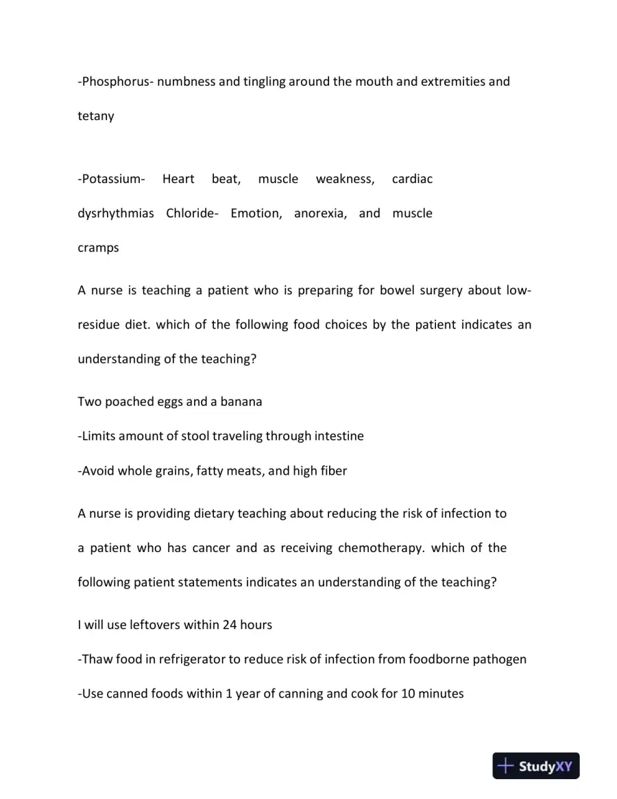 2023 ATI RN Nutrition Practice Exam With Answers (120 Solved Questions), page 15