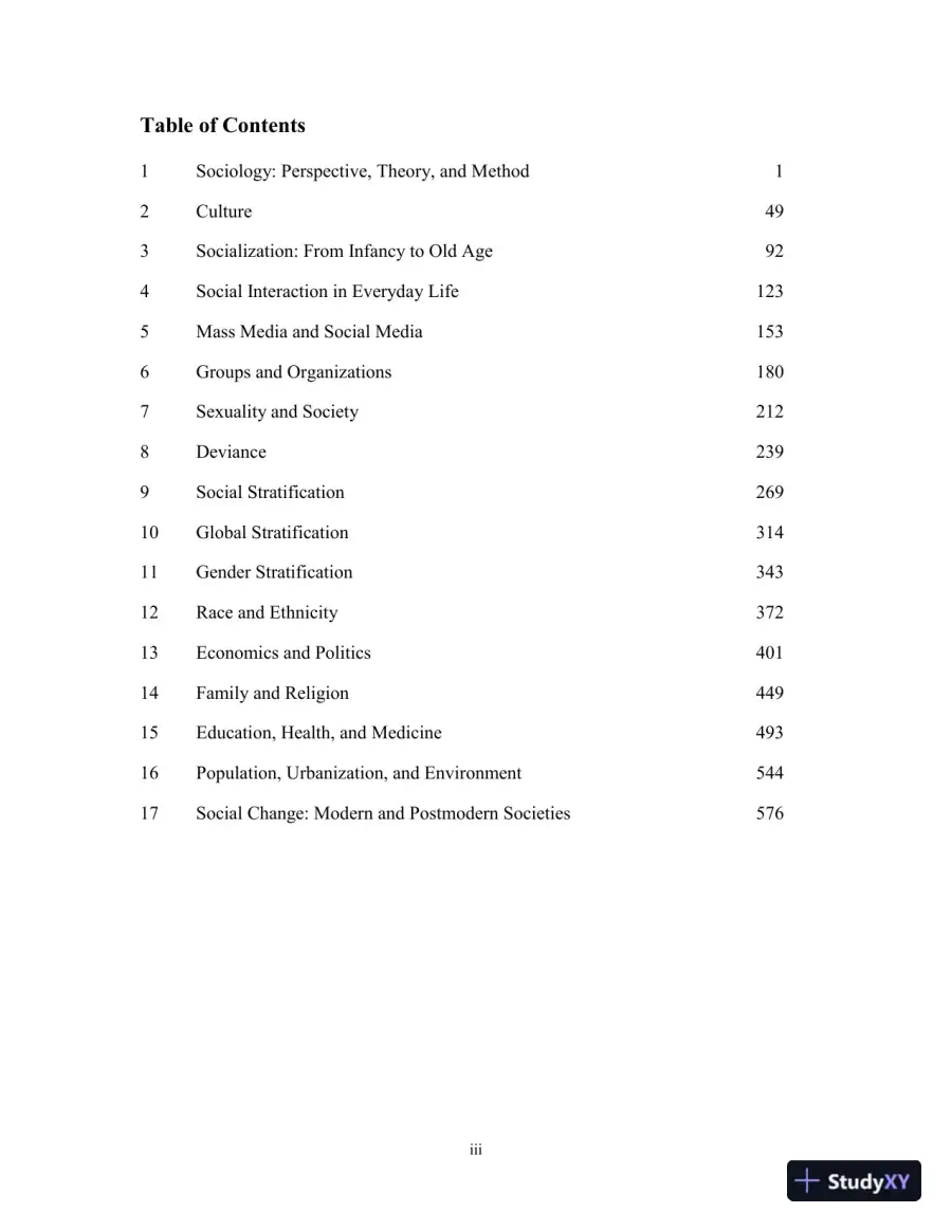 Test Bank for Society: The Basics, 15th Edition, page 3
