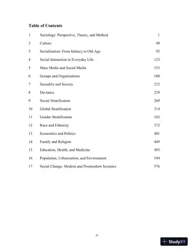 Test Bank for Society: The Basics, 15th Edition - Page 3 preview image