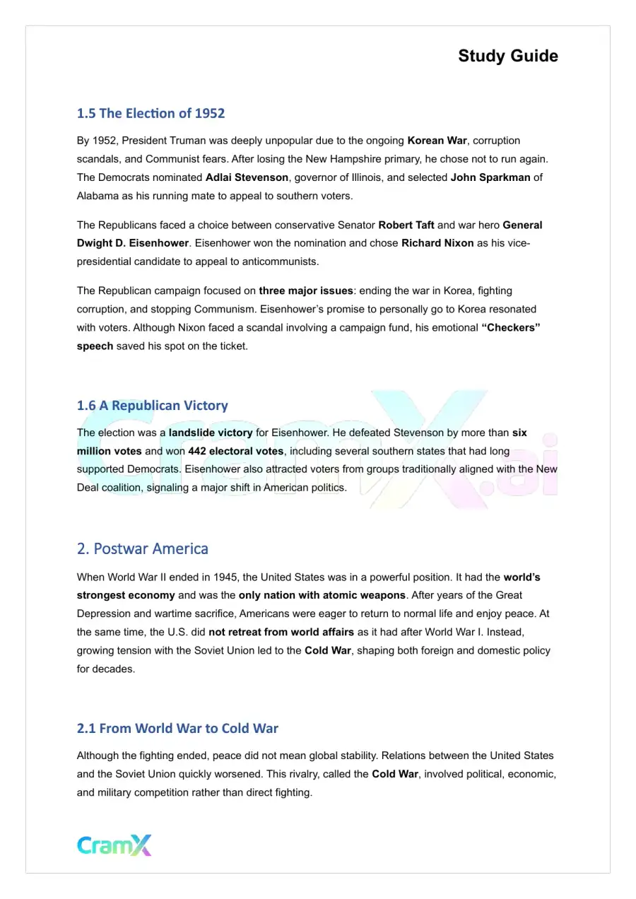 U.S. History II - The Rise of the Cold War, 1945–1953, page 3