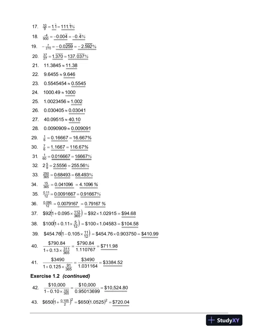 Fundamentals Of Business Mathematics In Canada, First Canadian Edition Solution Manual, page 4