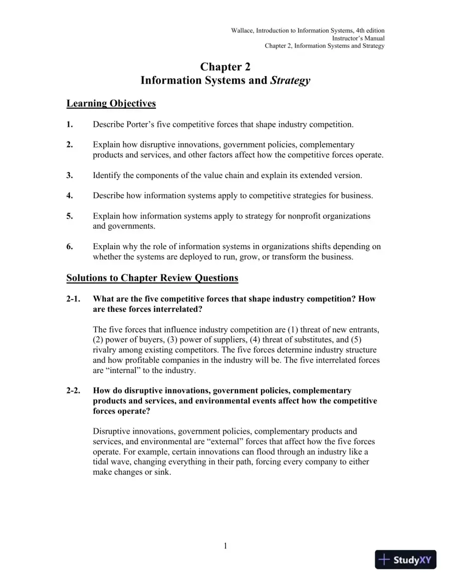 Solution Manual for Introduction to Information Systems, 4th Edition, page 17