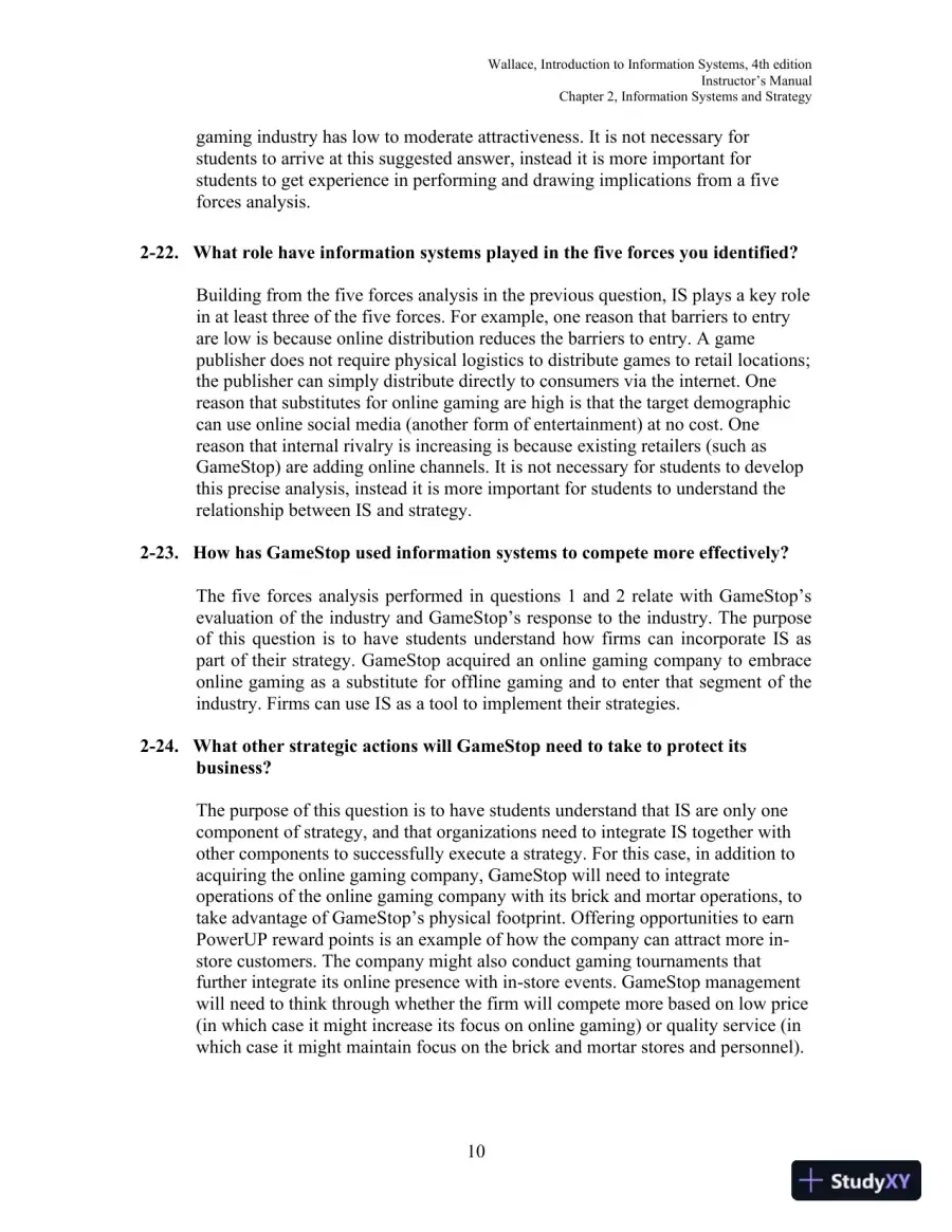 Solution Manual for Introduction to Information Systems, 4th Edition, page 26